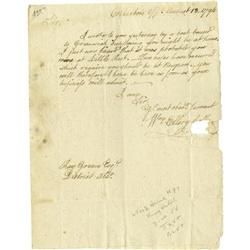 Declaration Signer William Ellery ALS Declaration Signer William Ellery Autograph Letter Signed