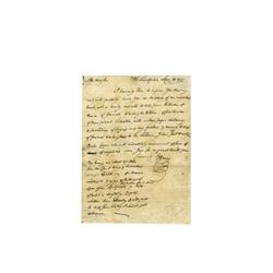 Elbridge Gerry Autograph Letter Signed. Re: War Declaration Signer Elbridge Gerry Autograph Letter S