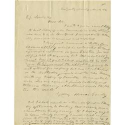 Horace Greeley Autograph Letter on the Abolition Horace Greeley Autograph Letter on the Abolitionist