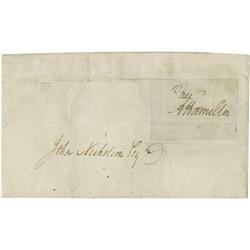 Alexander Hamilton Free Frank Signed Alexander Hamilton Free Frank Signed