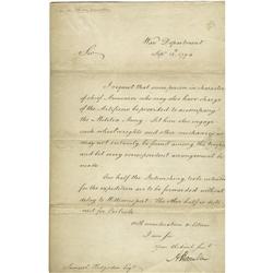 Alexander Hamilton Letter Signed "A. Hamilton", Alexander Hamilton Letter Signed