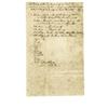 Image 1 : Joseph Hewes 1777 Signed Document Signer Joseph Hewes accounts for his slaves and other property.
