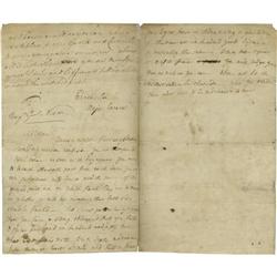 Charles Lee (1732-1782) Letter Signed Charles Lee (1732-1782) Letter Signed 