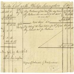 Philip Livingston "The Signer" Document Signed. Philip Livingston "The Signer" Document Signed