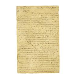 Declaration Signer Thomas Nelson, Jr. Letter Declaration Signer Thomas Nelson, Jr. (1739-1789) Lette