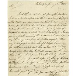 Pennsylvania Governor John Penn Autogrpah Letter Pennsylvania Governor John Penn orders the Paxton B