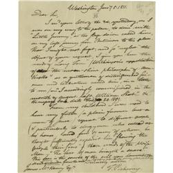 Timothy Pickering Letter Describing Jefferson Describing Jefferson as the  Moonshine philosopher of 