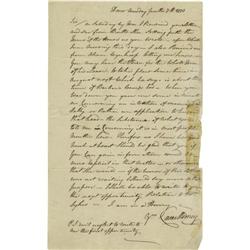 Declaration Signer Caesar Rodney Scarce ALS Declaration Signer Caesar Rodney Scarce Autograph Letter
