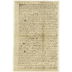 Declaration Signer George Ross ADS Declaration Signer George Ross Autograph Document Signed