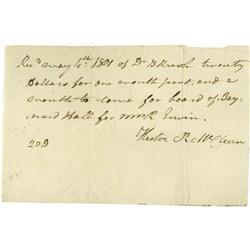 Declaration Signer Dr. Benjamin Rush ADS Declaration Signer Dr. Benjamin Rush Autograph Document