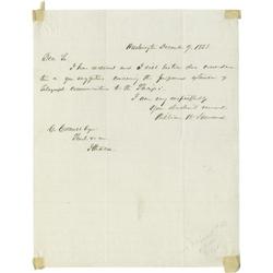 William Seward Writes About Expanding Telegraph William Seward Writes About Expanding Telegraph Serv