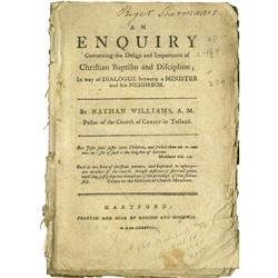 Declaration Signer Roger Sherman Signed Book Declaration Signer Roger Sherman Signed Book: [I]An Enq