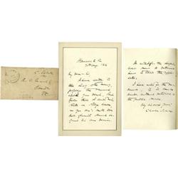 Sumner, Stevens & Abolititionists Autographs Charles Sumner, Thaddeus Stevens & Other Abolitionists 