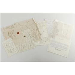 Important Letter to Sculptor Horatio Green Important Letter Group to Sculptor Horatio Greenough on h