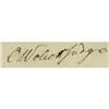 Image 2 : Declaration Signer Oliver Wolcott ADS Declaration Signer Oliver Wolcott Autograph Document Signed