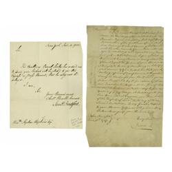 French and Indian War 8 Signed Letters (French and Indian War) A fine collection of eight letters an