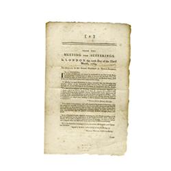 The Quaker's response to the Non-Importation Agr The Quaker's response to the Non-Importation Agreem