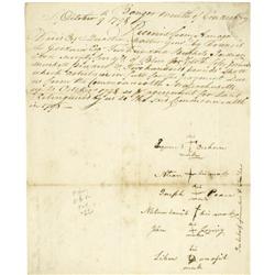 Penobscot Indians- Interesting Pair of Documents (Penobscot Indians) An interesting pair of document