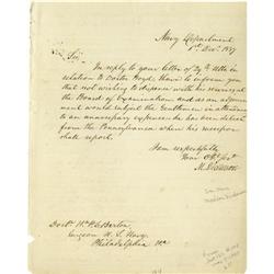 Cabinet Members Autograph Collection 1830s Cabinet Members Autograph Collection -- Jackson, Van Bure