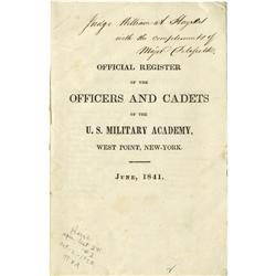 [West Point] The Official Register of Class of 1 [West Point] The Official Register of Class of 1841
