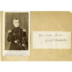 Robert Anderson. Signature. Robert Anderson, (1805-1871), Union commander of Fort Sumter at the star