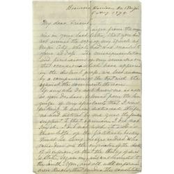Jefferson Davis Autograph Letter Signed. Jefferson Davis Autograph Letter Signed