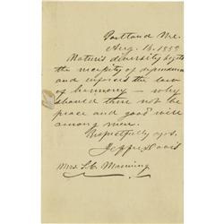 Jefferson Davis Anti-Secessionist Autograph Quot Jefferson Davis Anti-Secessionist Autograph Quote W