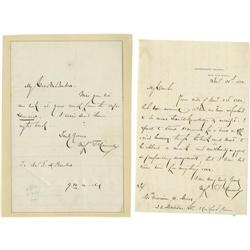 General Winfield Scott Hancock- Five ALS General Winfield Scott Hancock- Five Autograph Letters Sign