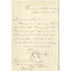 General Winfield Scott Hancock- 2 ALS, 1 LS General Winfield Scott Hancock- Two Autograph Letters Si