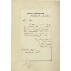 George Meade Autograph Letter Signed 1867 General George Meade Autograph Letter Signed