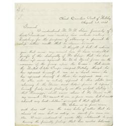 Thomas E.G. Ransom Autograph Letter Signed.  Thomas E.G. Ransom ALS 