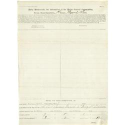 General John F. Reynolds Document Signed. General John F. Reynolds Document Signed