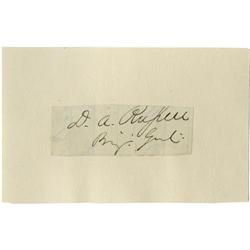 General David Alan Russell Signature. General David Alan Russell Signature.