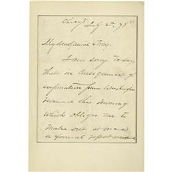 Philip H. Sheridan Autograph Letter Signed . Philip H. Sheridan Autograph Letter Signed
