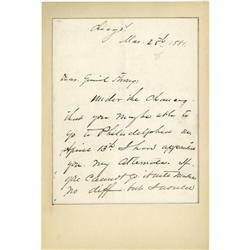 Philip H. Sheridan Autograph Letter Signed. Philip H. Sheridan Autograph Letter Signed