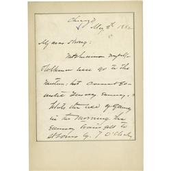 Philip Sheridan Autograph Letter Signed. Philip H. Sheridan Autograph Letter Signed