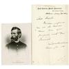 Image 1 : Lew Wallace War-Date Autograph Letter Autograph Lew Wallace War-Date Autograph Letter