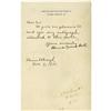 Image 1 : Alexander Graham Bell Note Signed. Alexander Graham Bell Note Signed