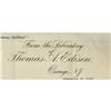 Image 3 : Thomas A. Edison Typed Letter Signed. Thomas A. Edison Typed Letter Signed