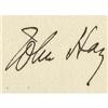 Image 2 : John Hays Letter Signed Declines to Attend 1900 John Hay Declines to Attend the 1900 Reunion of Soci