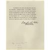 Image 1 : Douglas MacArthur Famous Quotation Signed. Typed Douglas MacArthur Famous Quotation Signed.