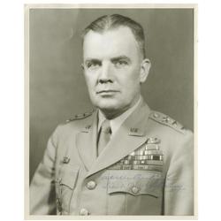 General Anthony McAuliffe Signed Photograph.  General Anthony McAuliffe Signed Photograph. 
