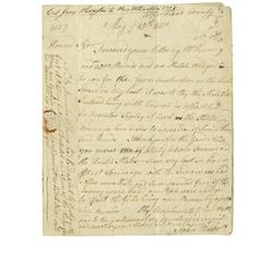 John Proctor Signed Document. (American Revolution) John Proctor, Pennsylvania militia officer, Auto