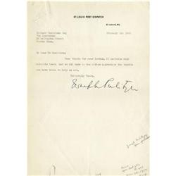 Joseph Pulizer Jr. Thanks a Foxhunter-Editor for Joseph Pulizer Jr. Thanks a Foxhunter-Editor for "V