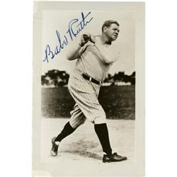 George Hermann (Babe Ruth) Signed Photograph. George Herman "Babe" Ruth Signed Photograph. 