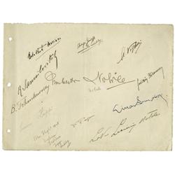 Polar Flight 1928 Crew Signatures.  Polar Flight 1928 Crew Signatures. 