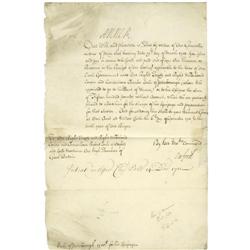 Queen Anne of Great Britain Document Signed Queen Anne of Great Britain Document Signed