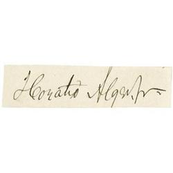 Horatio Alger Jr. Rare Autograph Letters Signed Horatio Alger Jr. Rare Autograph Letters Signed.