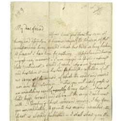 Robert Burns Autograph Letter Signed: Robt.Burns  Robert Burns Autograph Letter Signed 
