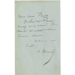 Literary Autograph Collection "D-E-F" Literary Autograph Collection "D-E-F".